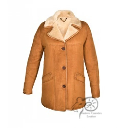 Ladies Classic Sheepskin Coat - Picture 1 of 1