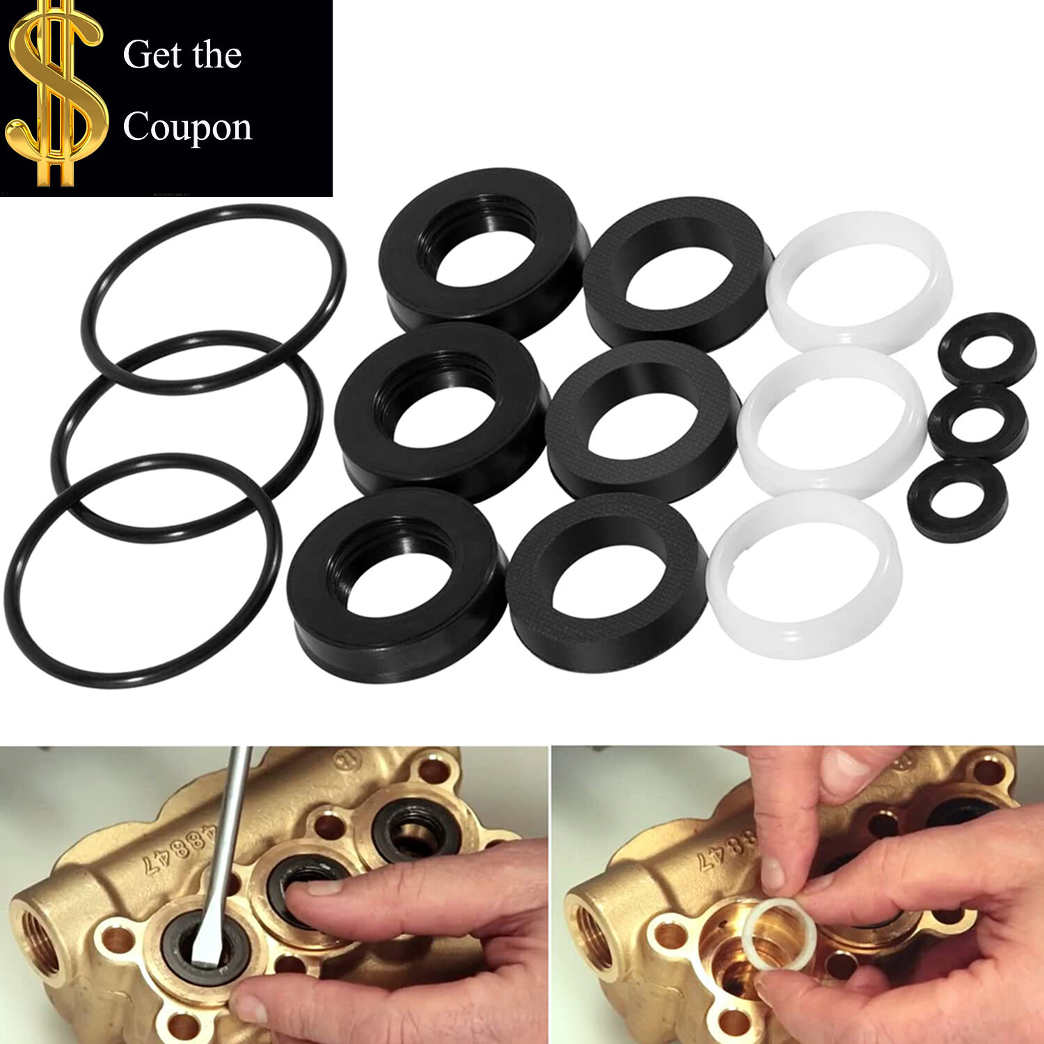 Seal Kit 34262 for Cat Pressure Washer Pump 66DX 6DX 6DX40G1I 66DX40G1I 6DX35G1I