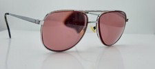 Vintage Lawrence Eyewear 408 Silver Pilot Metal Sunglasses Italy FRAMES ONLY