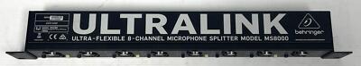 Behringer Ultralink Ultra-Flexible 8-Channel Microphone Splitter Model MS8000