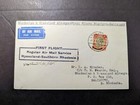 1934 Nyasaland Airmail First Flight Cover FFC Blantyre to Salisbury Rhodesia — photo 1