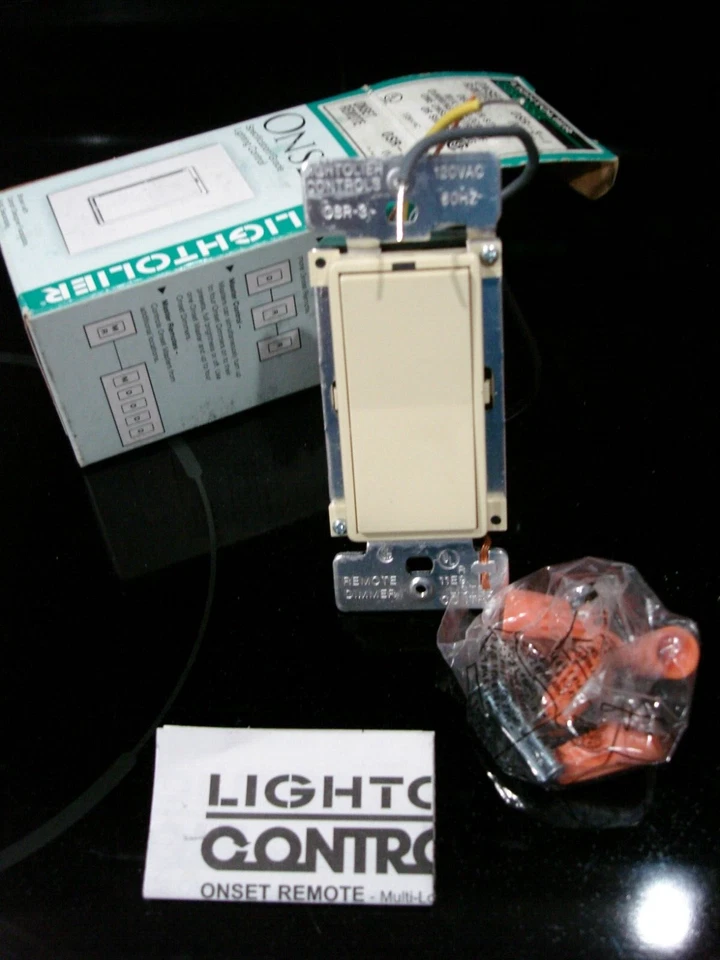 NOVO Lightolier Controls Onset Remote OSR-3-I Marfim Lote de 4 - Imagem 4 de 4