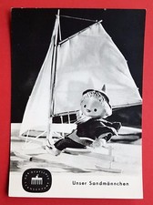 DDR AK Kinderfernsehen 1963 SANDM&Auml;NNCHEN Sandmann auf Segelschlitten   ( 25344