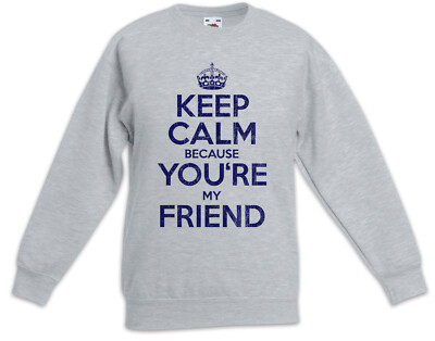 Keep Calm Because You're My Friend Kinder Pullover Fun Freunde Freund