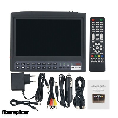 KPT-717S/T+ 7'' LCD HD Satellite Finder&Monitor& CCTV Camera Tester AHD Input