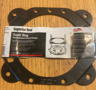 Superior Tool 21015 Steel Replacement Closet Ring for 1/4 & 5/16 in. Bolts