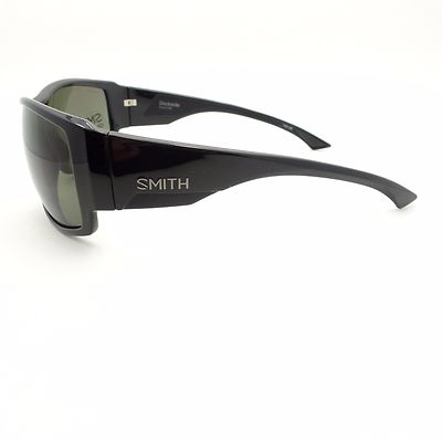 Lunettes De Soleil Smith Dockside - Noir Brillant, Verres ChromaPop Polarisés Gris/vert - Neuf Avec Micro-rayure