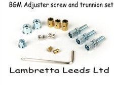 LAMBRETTA BGM CABLE TRUNNIONS & ADJUSTER SET- NEW - FREE POST