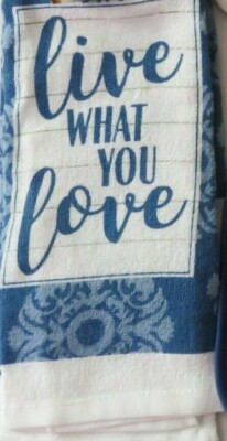 Kitchen Towel Add-on ''Live What You Love'' 
