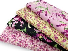 Orchid Fabric Quilting Cotton Exotic Tropical Houseplant Shabby Chic