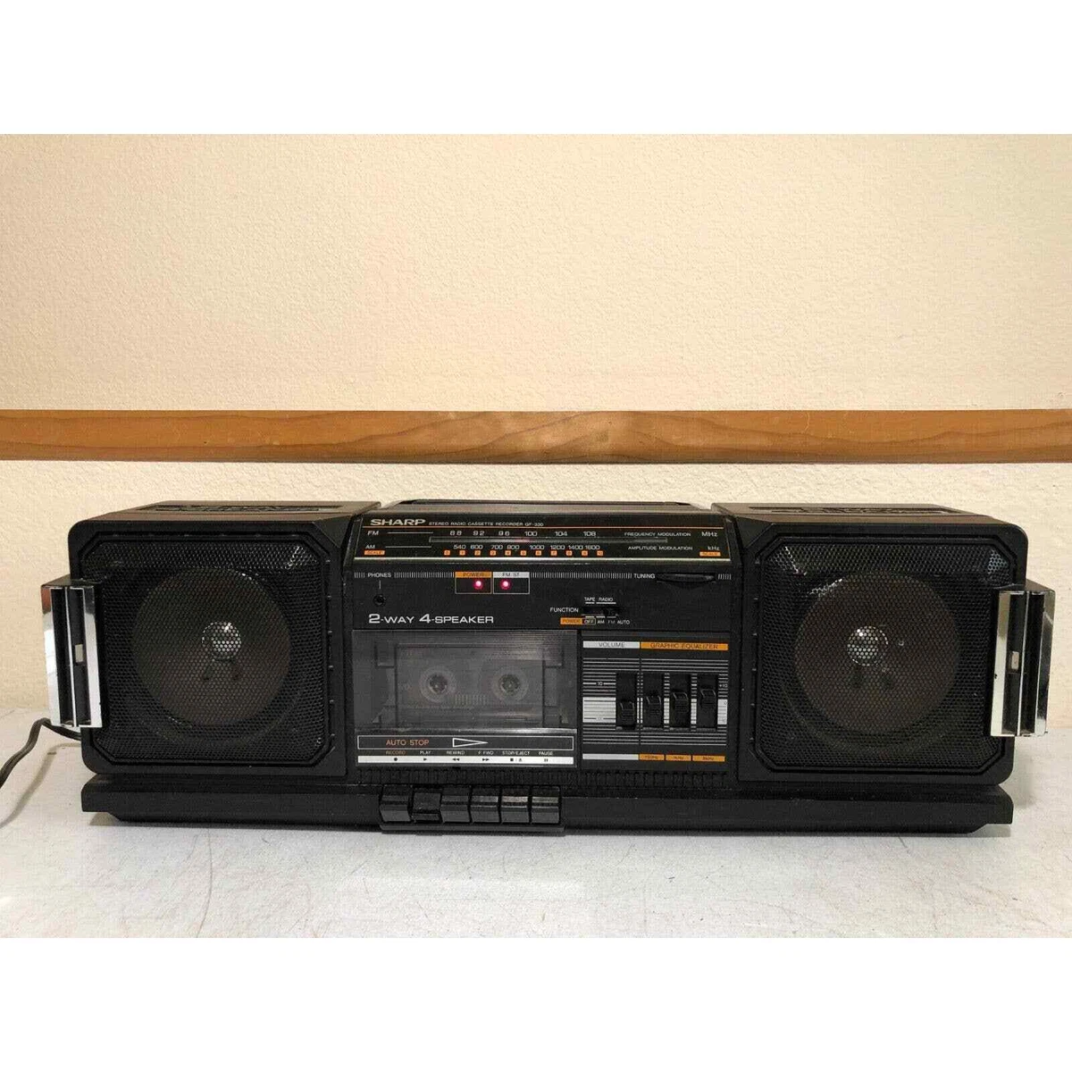 Sharp GF 330 Boombox HiFi Stereo Vintage Retro Audio Cassette Deck