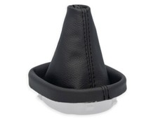 SCHALTMANSCHETTE FÜR VW TOURAN 2003-2015 SCHALTSACK SCHWARZ NATURLEDER