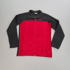 Columbia Sweater Boys Extra Large Red Full Zip Outdoors Comfort Casual Unisex