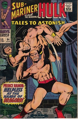 Tales to Astonish 94 - 1967 - Sub-Mariner & Hulk - Fine/Very Fine 