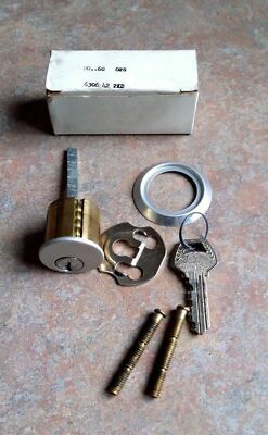 LOCKSMITH RIM CYLINDER MADE IN USA BAR STOCK US28 FLAT ALUMINUM KEYED RANDOM