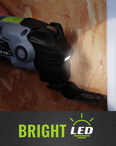 20V Oscillating Tool Kit, Cordless and Brushless 19,000 RPM Orbiting Multi Tool - Picture 8 of 12