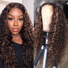 Women's African Small Curly Wig Wig Mixed Color Long Curly Hair Chemical Fiber