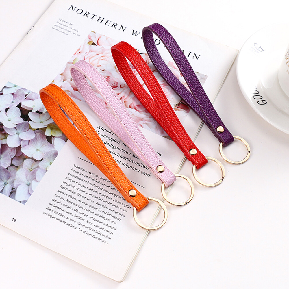 Keychain Wallet Lanyard In Ivory & Blue | AS Revival - Foto 6