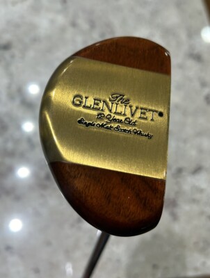 Glenlivet Wood Brass Head Putter 12 Year Single Malt Scotch Whisky Lamkin Grip