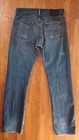 Levis 513 30x32 Dark Blue Slim Distressed Paint Arty Rocker Faded Soft — photo 2