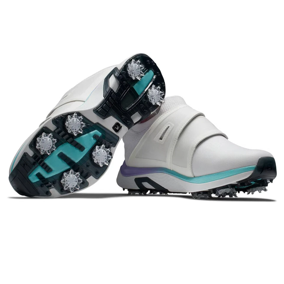 Zapatos de golf FootJoy HyperFlex Boa 98170 para mujer - blancos/púrpura Foto 3 de 4