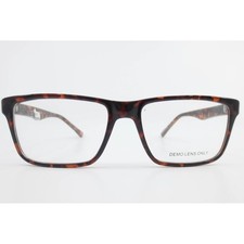Modern Rectangular Dark Tortoise Shell Eyeglass Frames MP 810 55-17-145