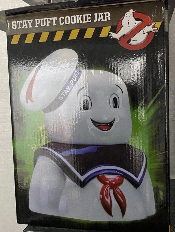 Ghostbusters Stay Puft Marshmallow Man Cookie Jar - NEW (RARE)