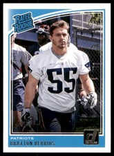 BRAXTON BERRIOS #342 2018 Panini Donruss New England Patriots NM