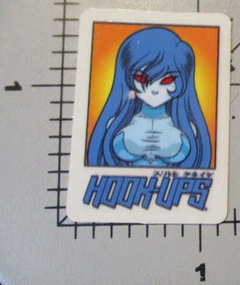 HOOK-UPS Skate STICKER Red Eyes Syntax skateboards helmets decal mini D