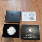 2021 W Uncirculated American Silver Eagle Dollar Type 1 Coin US Mint Box and COA