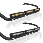 Roof Bar + LEDs + LED Bar For Volvo FH4 2013 - 2021 Globetrotter Standard BLACK