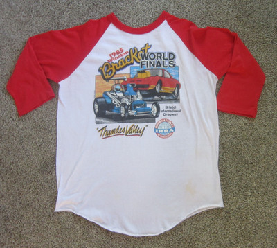 Vtg 1985 WINSTON WORLD FINALS IHRA RACING SHIRT Thunder Valley Bristol Dragway