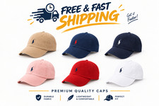 Men's Cotton Baseball Cap Adjustable One Size Casual Chino Hat 6 Colors