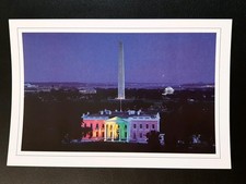 White House, Rainbow Colors, Marriage Equality Becomes Federal Law, Postcard