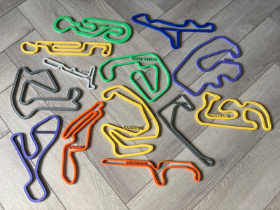Kart Rennbahn Wandbild Schreibtisch Kunst Geschenk PFI Whilton GYG Rowrah