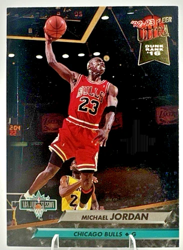 1992-93 Fleer Ultra Michael Jordan #216 NBA Jam Session Dunk Rank Bulls HOF