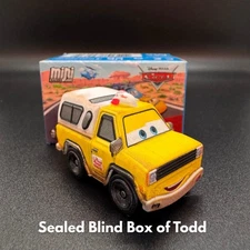 Disney Pixar Cars Metal Mini Racer Mystery Box Todd Pizza Planet. #24 Sealed.