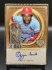 2024 Topps Gilded Ozzie Smith Framed Hall of Fame Auto Rose Gold /50 - Cardinals