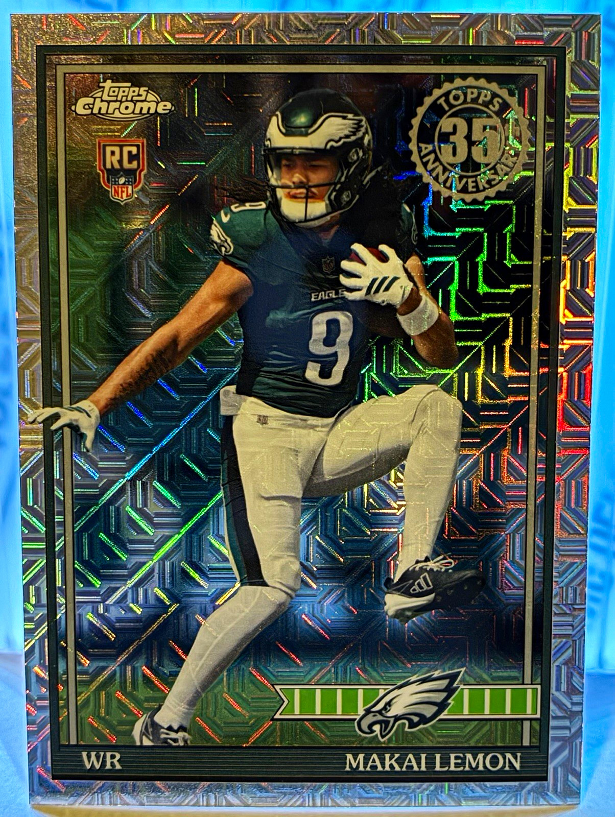 Topps 2026 Chrome 10th Anniversary Makai Lemon Philadelphia Eagles RC #91TRC-19