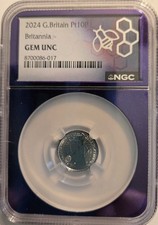2024 Great Britain Platinum 10P Britannia Gem Unc NGC