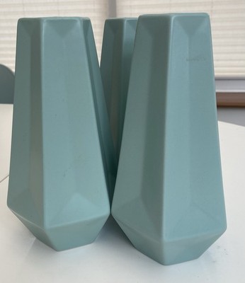 LIVSLANG Vasen Trio Sammlerstück Mid Century Styling. Sechseckig. Steinzeug. Ikea 