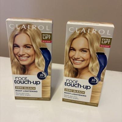 Lot Of Two Clairol Root Touch-Up Kit BLONDE ZERO BLEACH Root Lightening
