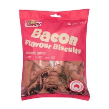 Trusty 1kg Bacon Flavour Dog Biscuits Baked Crunchy High Protein Dental Snack AU