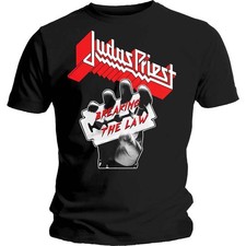 Image of Judas Priest Breaking the Law British Steel Official Mens T-Shirt