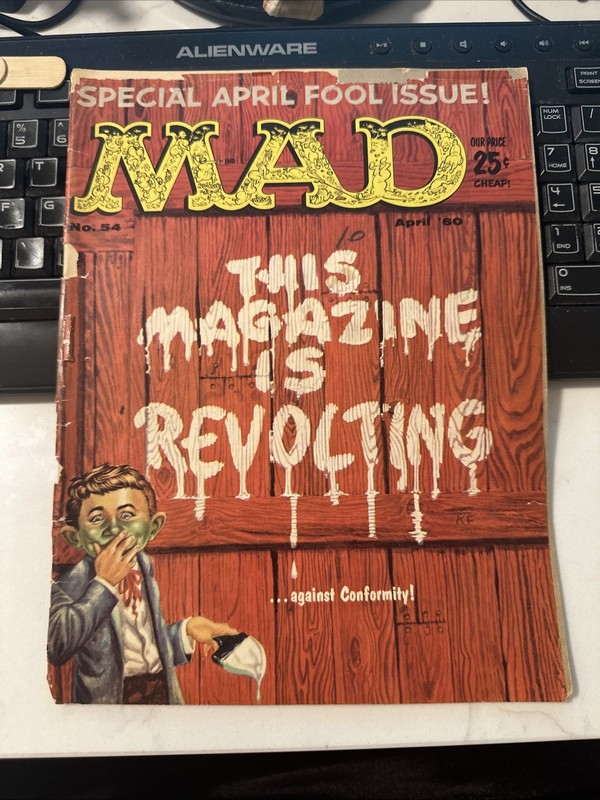 VINTAGE MAD MAGAZINE #54 1960 JFK SPECIAL APRIL FOOL ISSUE