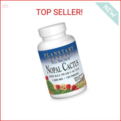 Planetary Herbals Full Spectrum Nopal Cactus, Prickly Pear Cactus, 1000 mg, with