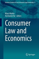 Consumer Law And Economics Avishalom Tor