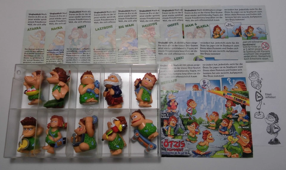 Ü-Ei  Die Ötzis kommen  10x Figuren 10 x BPZ   + 1x BA 2003  KPS - Bild 1 von 1
