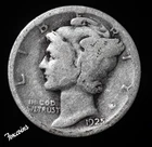 1925-S Mercury Dime- Silver- Scarce Better Date No Reserve