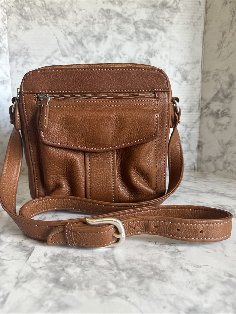Fossil 1954 Vintage Brown Genuine Leather Crossbody Messenger